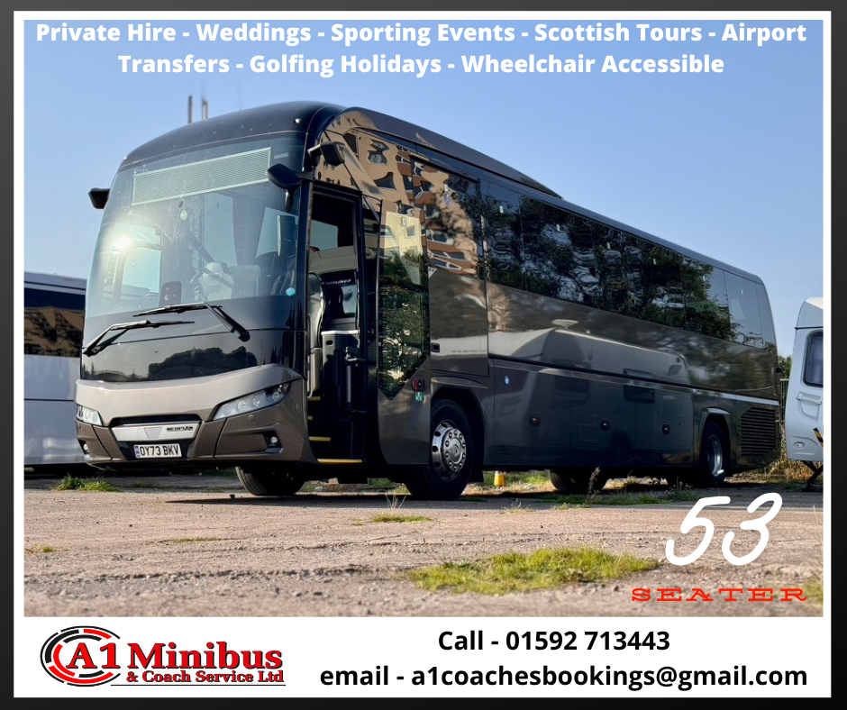 53 Seat Executive Coach Hire Fife Scotland