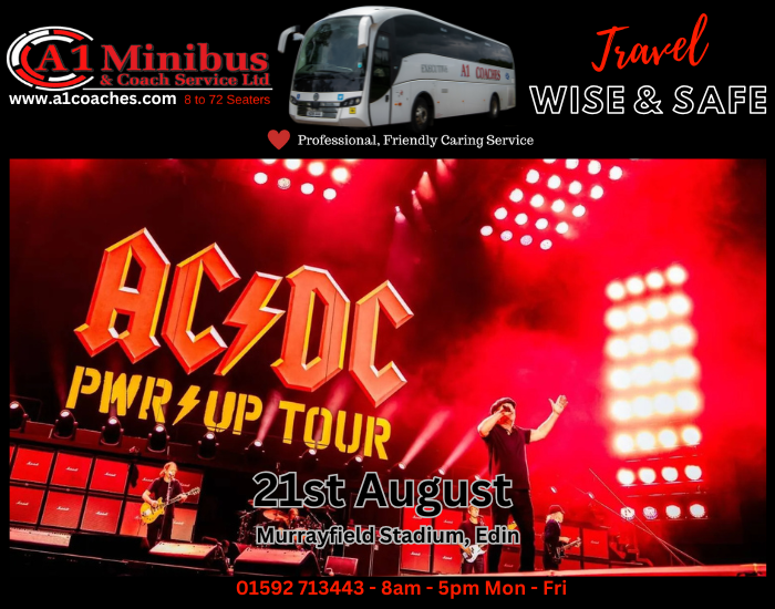 Transport to ACDC Concert at Murrayfield Stadium Edinburgh.