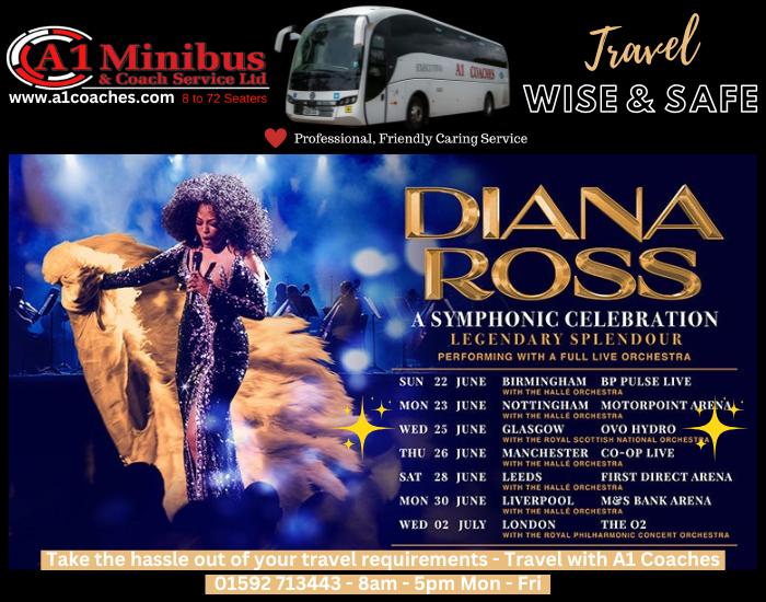 Transport to Diana Ross - Ovo Hydro, Glasgow