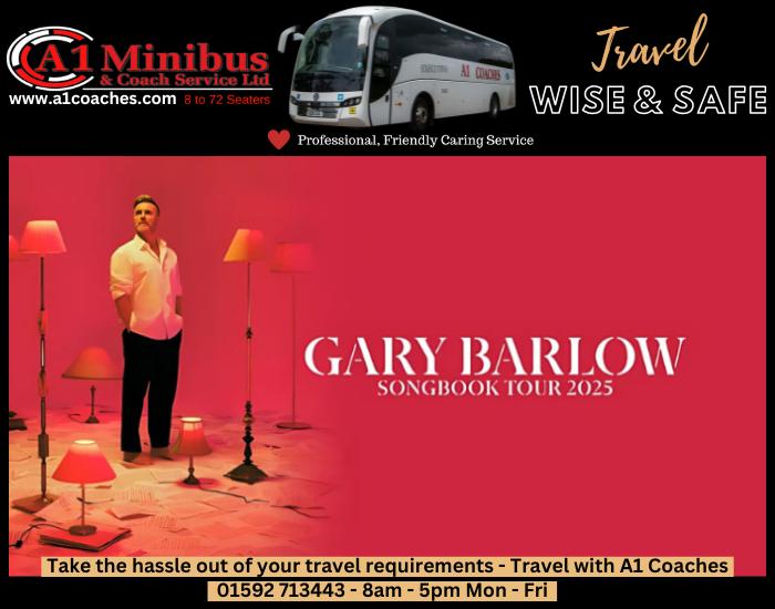 Transport to Gary Barlow - Usher Hall, Edinburgh