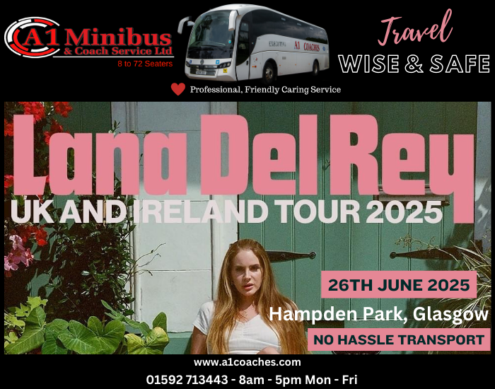 Transport to Lana Del Rey Hampden Park Glasgow