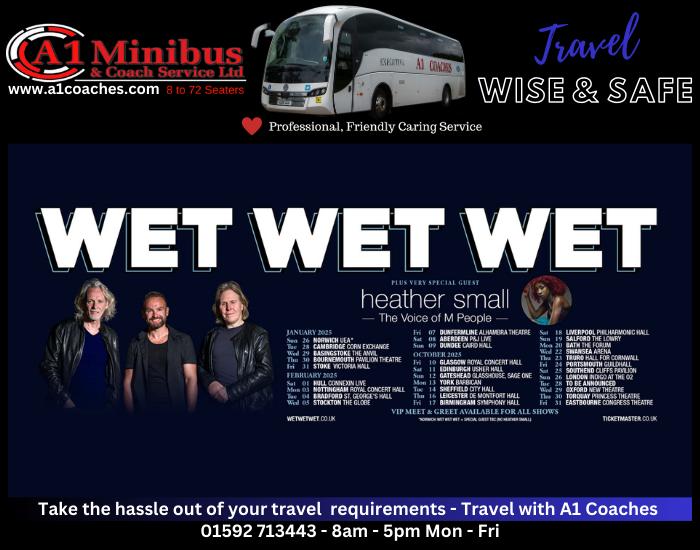 Transport to Wet Wet Wet - Usher Hall, Edinburgh